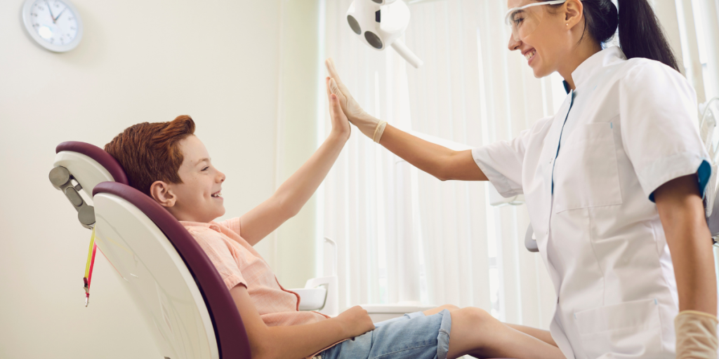 Sleep dentistry for kids recovery monitoring at Kids Corner Medical & Dental with child resting after procedure